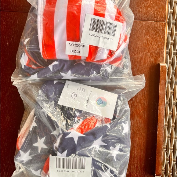 NEW🇺🇸 Stars & Stripes Waist Tie Bikini NWT - Picture 8 of 9